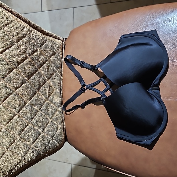 Victoria's Secret Other - Victoria Secret Lined Perfect Coverage Racerback Front Close Underwire Black Bra